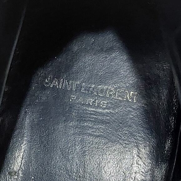 Saint Laurent Lolita Boot Women's Black Lace Leather Size EU 40 US 9 416360 Goth - Picture 9 of 10